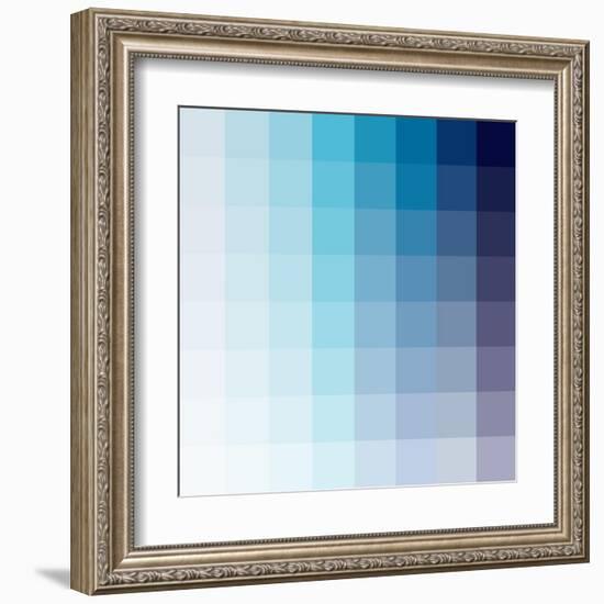 Azul Square Spectrum-Kindred Sol Collective-Framed Art Print