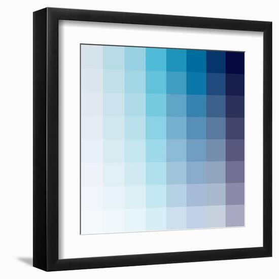 Azul Square Spectrum-Kindred Sol Collective-Framed Art Print