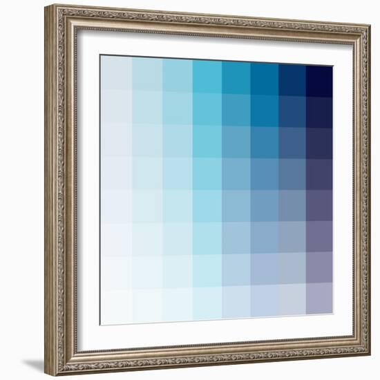 Azul Square Spectrum-Kindred Sol Collective-Framed Art Print