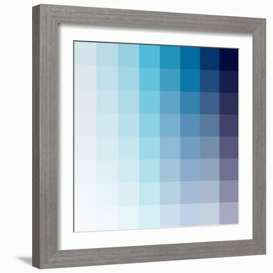 Azul Square Spectrum-Kindred Sol Collective-Framed Art Print