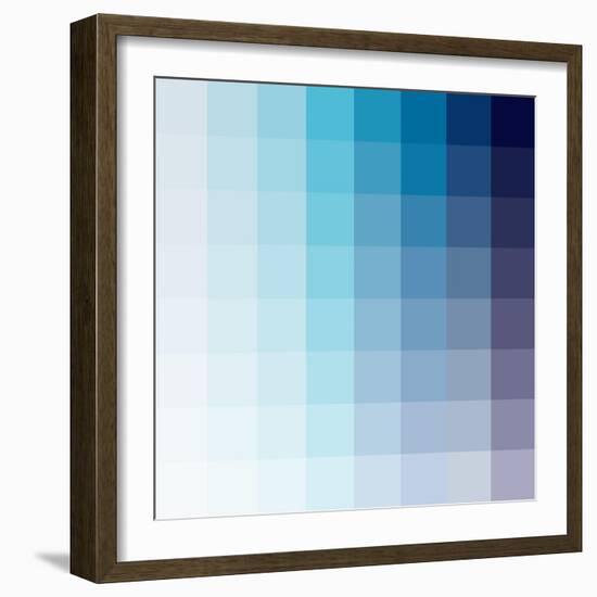 Azul Square Spectrum-Kindred Sol Collective-Framed Art Print