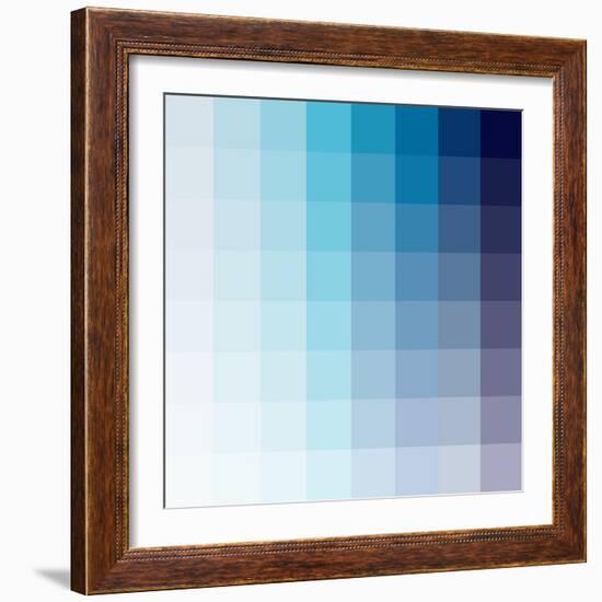 Azul Square Spectrum-Kindred Sol Collective-Framed Art Print