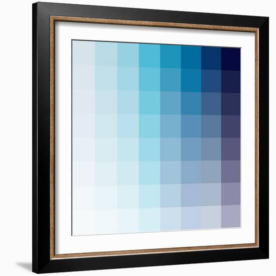 Azul Square Spectrum-Kindred Sol Collective-Framed Art Print