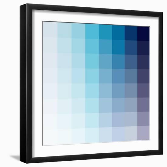 Azul Square Spectrum-Kindred Sol Collective-Framed Art Print