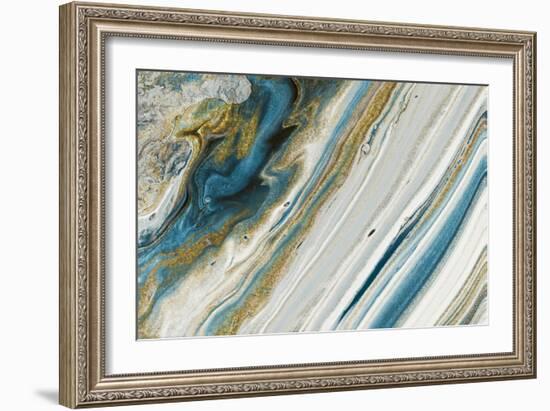 Azur Beauty In Gold-Marcus Prime-Framed Art Print