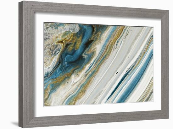 Azur Beauty In Gold-Marcus Prime-Framed Art Print