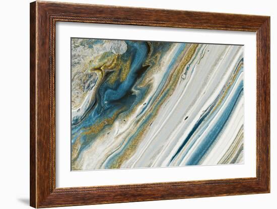 Azur Beauty In Gold-Marcus Prime-Framed Art Print