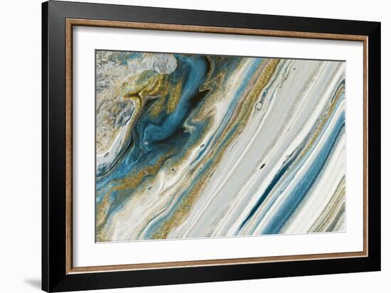 Azur Beauty In Gold-Marcus Prime-Framed Art Print