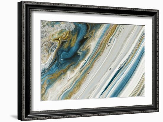 Azur Beauty In Gold-Marcus Prime-Framed Art Print