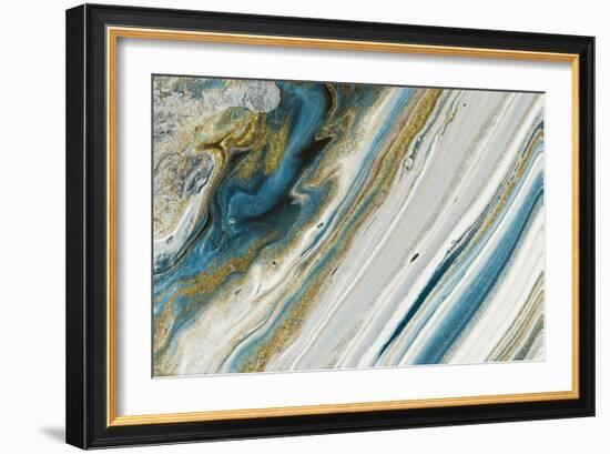 Azur Beauty In Gold-Marcus Prime-Framed Art Print