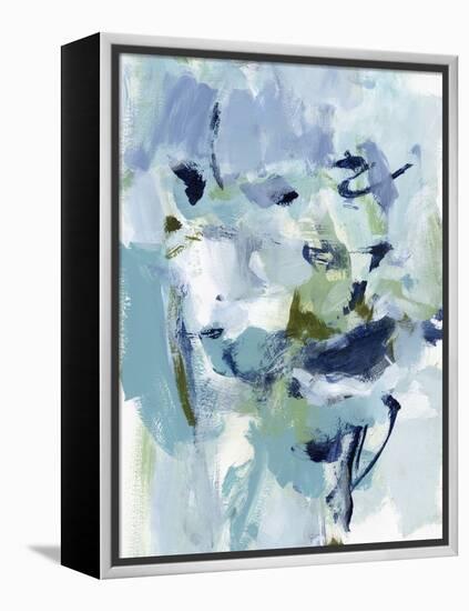 Azure Abstract II-Christina Long-Framed Stretched Canvas