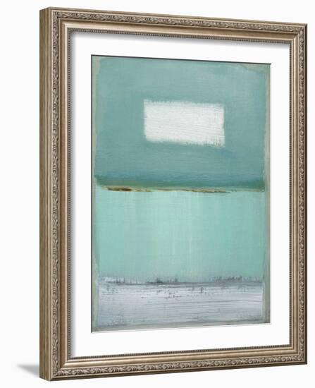 Azure Blue I-Caroline Gold-Framed Giclee Print