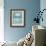 Azure Blue I-Caroline Gold-Framed Giclee Print displayed on a wall