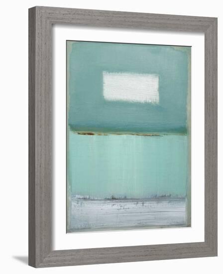 Azure Blue I-Caroline Gold-Framed Giclee Print