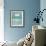 Azure Blue I-Caroline Gold-Framed Giclee Print displayed on a wall