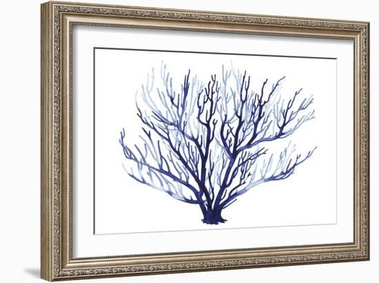 Azure Fan I-null-Framed Art Print