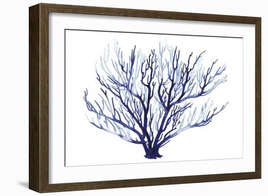 Azure Fan I-null-Framed Art Print