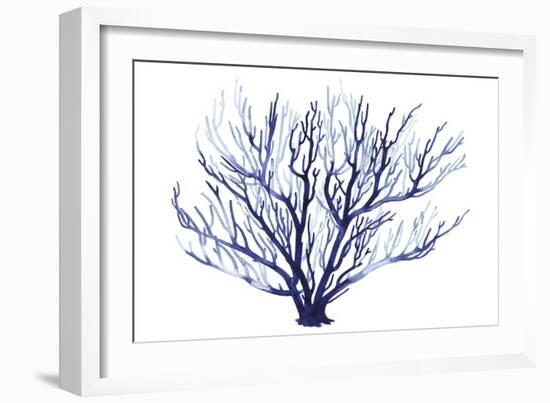 Azure Fan I-null-Framed Art Print