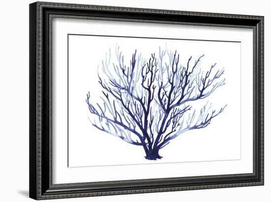 Azure Fan I-null-Framed Art Print