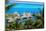 Azure Lagoon of Island Bora Bora Polynesia.-Konstik-Mounted Photographic Print