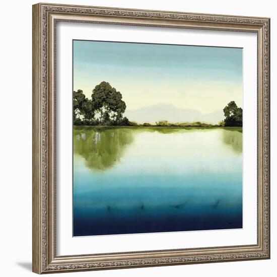 Azure Lake-Robert Charon-Framed Art Print