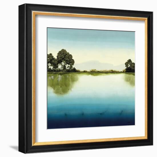 Azure Lake-Robert Charon-Framed Art Print