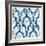 Azure Mosaic Tile IV-June Vess-Framed Art Print