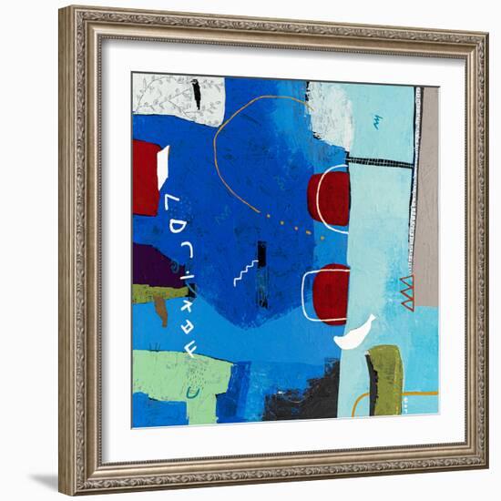 Azure myth-Hyunah Kim-Framed Art Print