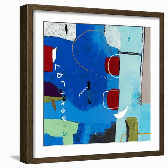 Azure myth-Hyunah Kim-Framed Art Print