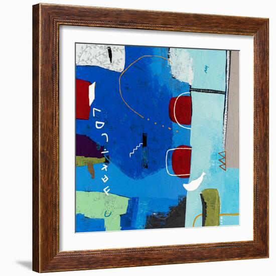 Azure myth-Hyunah Kim-Framed Art Print