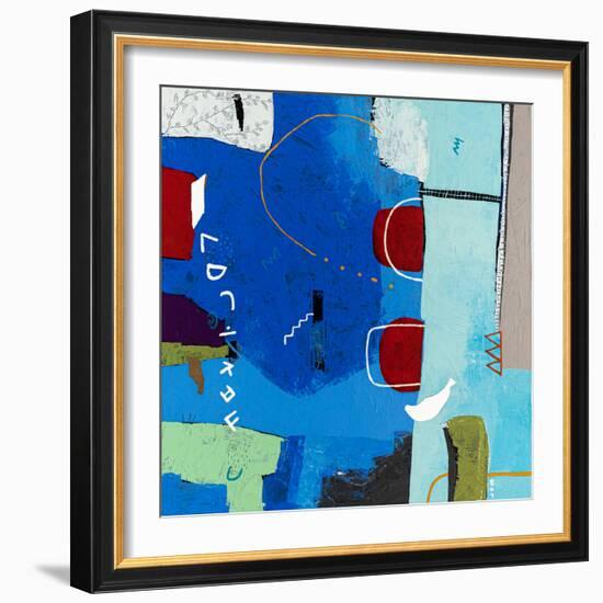 Azure myth-Hyunah Kim-Framed Art Print