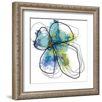 Azure Petals One-Jan Weiss-Framed Art Print