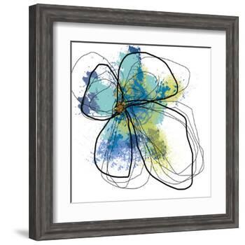 Azure Petals One-Jan Weiss-Framed Art Print