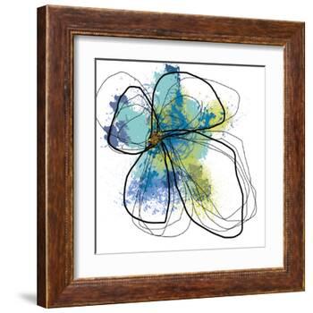 Azure Petals One-Jan Weiss-Framed Art Print