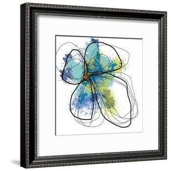 Azure Petals One-Jan Weiss-Framed Art Print