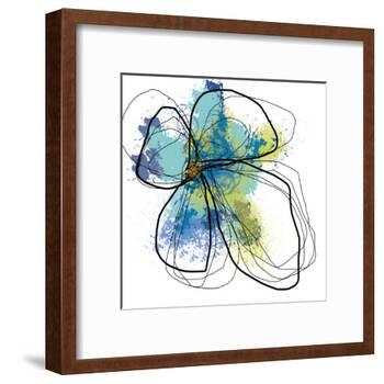 Azure Petals One-Jan Weiss-Framed Art Print