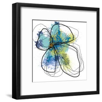 Azure Petals One-Jan Weiss-Framed Art Print