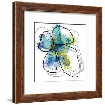 Azure Petals One-Jan Weiss-Framed Art Print