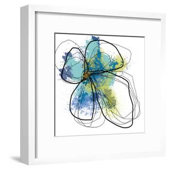 Azure Petals One-Jan Weiss-Framed Art Print