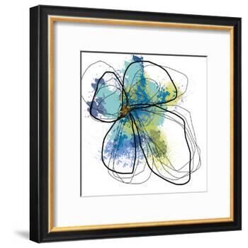 Azure Petals One-Jan Weiss-Framed Art Print