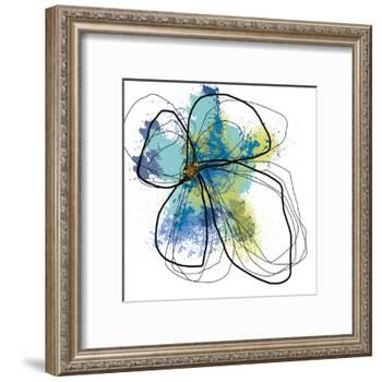 Azure Petals One-Jan Weiss-Framed Art Print