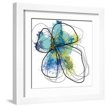 Azure Petals One-Jan Weiss-Framed Art Print