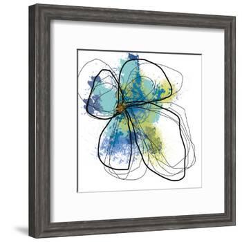 Azure Petals One-Jan Weiss-Framed Art Print