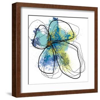 Azure Petals One-Jan Weiss-Framed Art Print