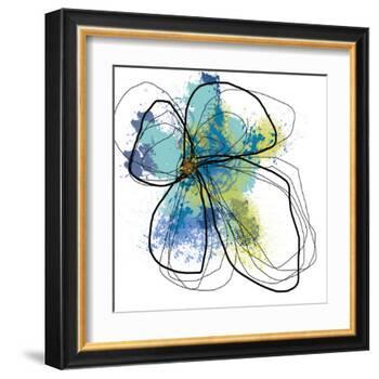 Azure Petals One-Jan Weiss-Framed Art Print