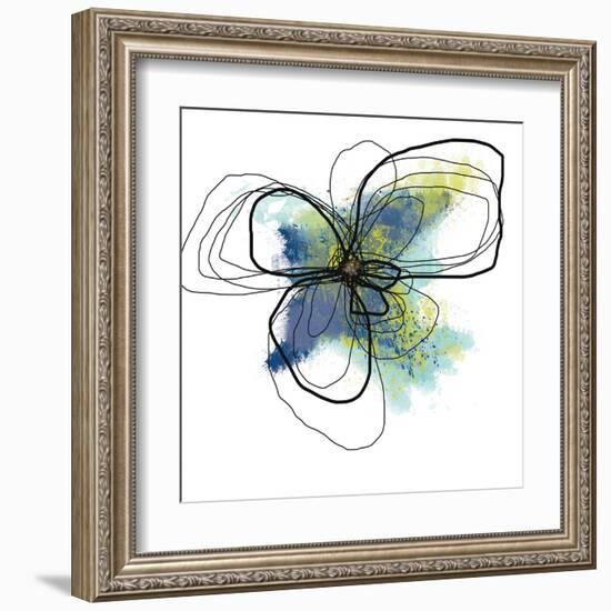 Azure Petals Two-Jan Weiss-Framed Art Print