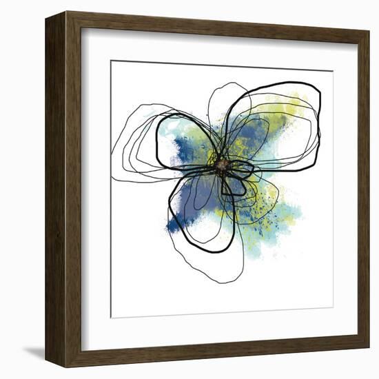 Azure Petals Two-Jan Weiss-Framed Art Print