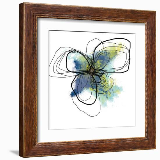 Azure Petals Two-Jan Weiss-Framed Art Print