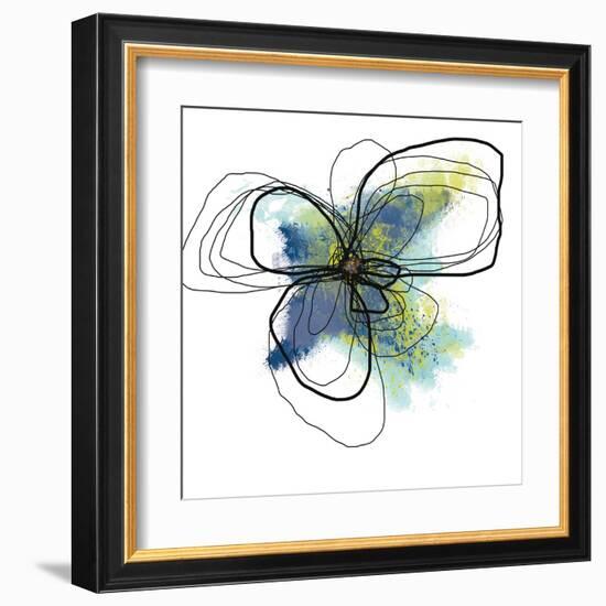 Azure Petals Two-Jan Weiss-Framed Art Print