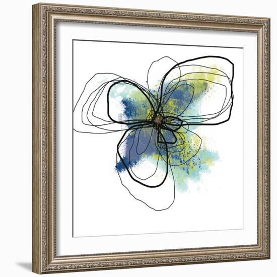 Azure Petals Two-Jan Weiss-Framed Art Print